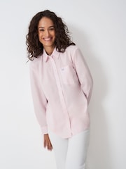 Crew Clothing Pink Cotton Poplin Shirt - Image 1 of 5