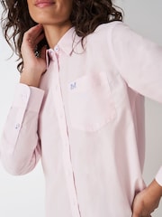 Crew Clothing Pink Cotton Poplin Shirt - Image 4 of 5