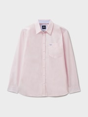 Crew Clothing Pink Cotton Poplin Shirt - Image 5 of 5