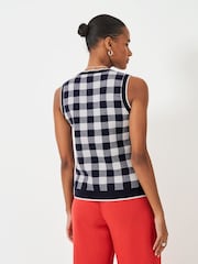 Crew Clothing Blue Knitted Vest - Image 2 of 5