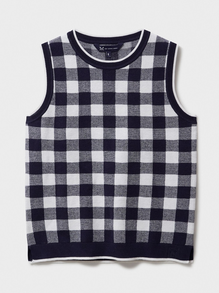 Crew Clothing Blue Knitted Vest - Image 5 of 5