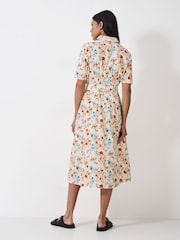 Crew Clothing Red Fern Darted Print Dress - Image 2 of 5
