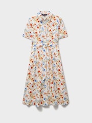 Crew Clothing Red Fern Darted Print Dress - Image 5 of 5