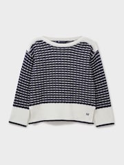 Crew Clothing Emilia Textured Stitch Cotton Jumper - Imagem 5 de 5