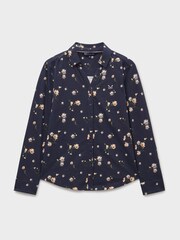Crew Clothing Blue Jersey Shirt - Image 5 of 5