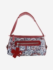 Sign of the Times Red 2005 Tweed Leather Shoulder Bag - Image 1 of 10