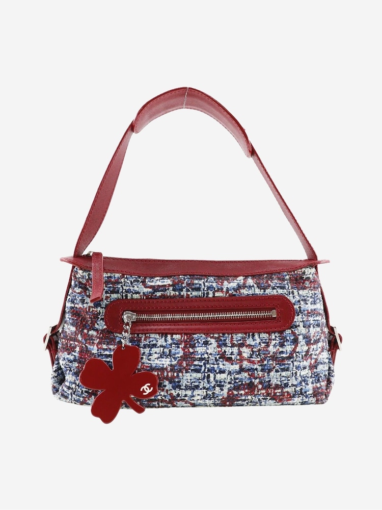 Sign of the Times Red 2005 Tweed Leather Shoulder Bag - Image 1 of 10