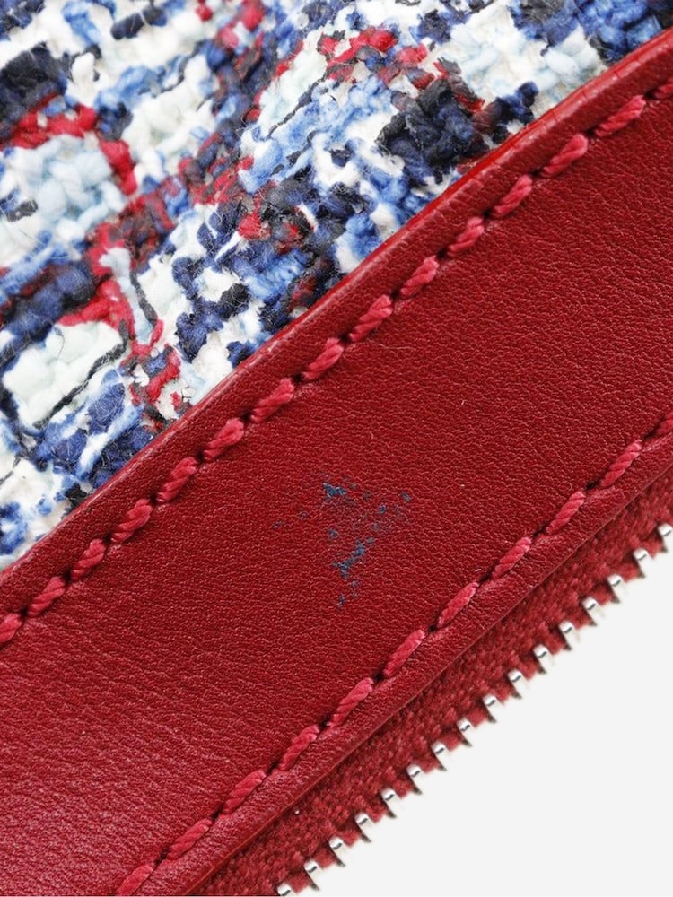 Sign of the Times Red 2005 Tweed Leather Shoulder Bag - Image 2 of 10