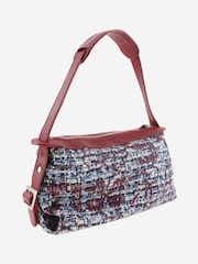 Sign of the Times Red 2005 Tweed Leather Shoulder Bag - Image 7 of 10