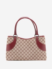 Sign of the Times GG Canvas and Leather Shoulder Brown Bag - Image 1 of 10