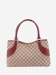 Sign of the Times GG Canvas and Leather Shoulder Brown Bag - Image 2 of 10