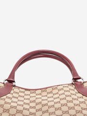 Sign of the Times GG Canvas and Leather Shoulder Brown Bag - Image 6 of 10