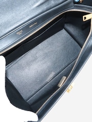 Sign of the Times Blue Trapeze Leather and Suede 2Way Bag - Image 10 of 10