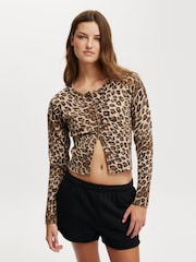Cotton On Black Classic Fleece Mini Shorts - Image 3 of 6