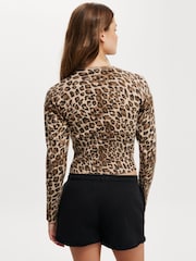 Cotton On Black Classic Fleece Mini Shorts - Image 4 of 6