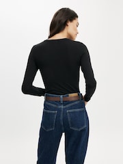 Cotton On Black All Day Crew Long Sleeve Top - Image 2 of 4