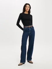 Cotton On Black All Day Crew Long Sleeve Top - Image 4 of 4