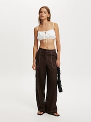 Cotton On Brown Haven Utility Trousers - Image 3 of 5