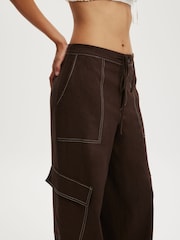Cotton On Brown Haven Utility Trousers - Image 5 of 5