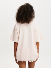 Cotton On Pink Boxy Graphic Print T-Shirt - Image 2 of 4