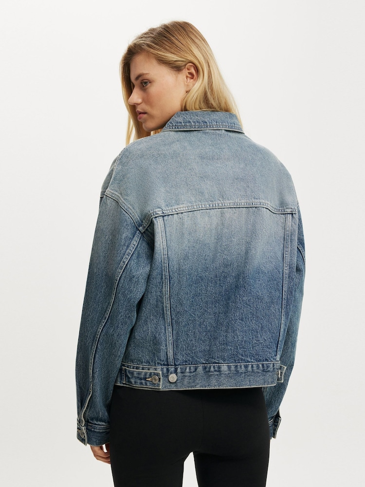 Cotton On Light Blue Original Denim Jacket - Image 2 of 4