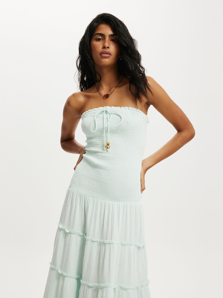 Cotton On Green Jet Set Sleeveless Maxi Dress - Image 1 of 4 Cotton On Green Jet Set Sleeveless Maxi Dress - Image 1 of 4