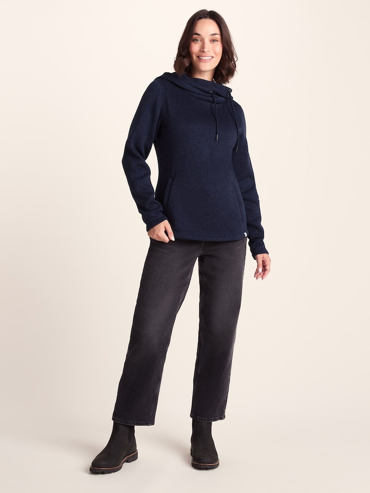 Tog 24 Blue Womens Acer Knitlook Fleece Hoodie - Image 1 of 7