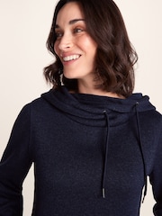 Tog 24 Blue Womens Acer Knitlook Fleece Hoodie - Image 6 of 7