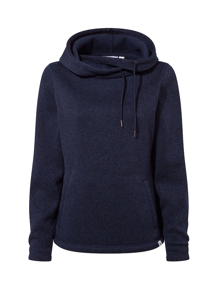 Tog 24 Blue Womens Acer Knitlook Fleece Hoodie - Image 7 of 7