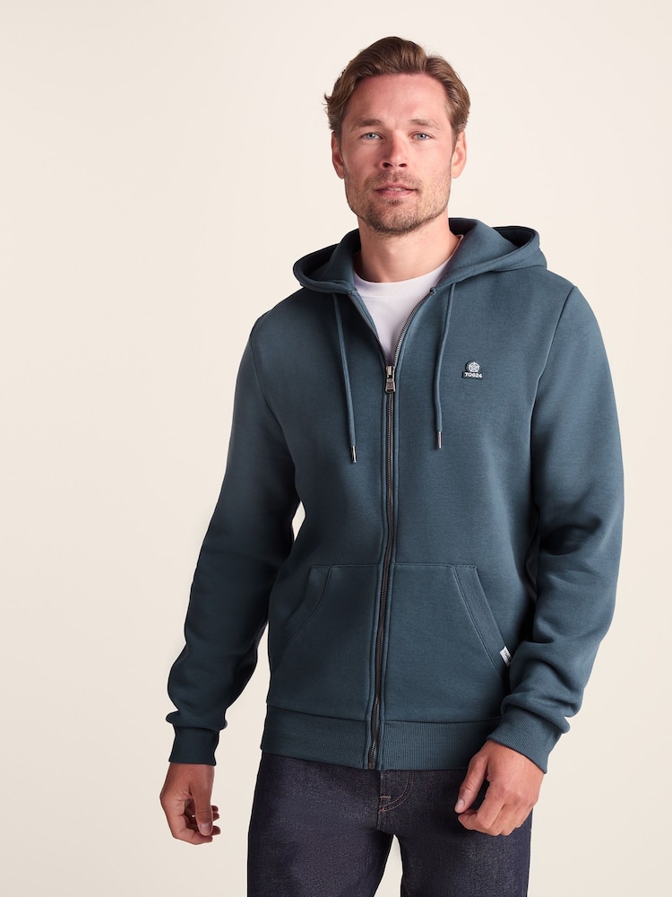 Tog 24 Blue Mens Alden Zip Hoodie - Image 2 of 6 Tog 24 Blue Mens Alden Zip Hoodie - Image 2 of 6
