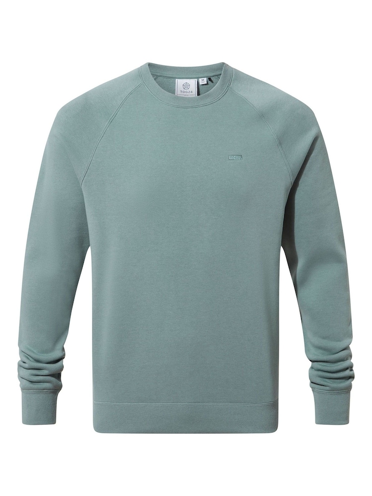 Tog 24 Green Mens Clitheroe Raglan Sweater - Image 6 of 6 Tog 24 Green Mens Clitheroe Raglan Sweater - Image 6 of 6