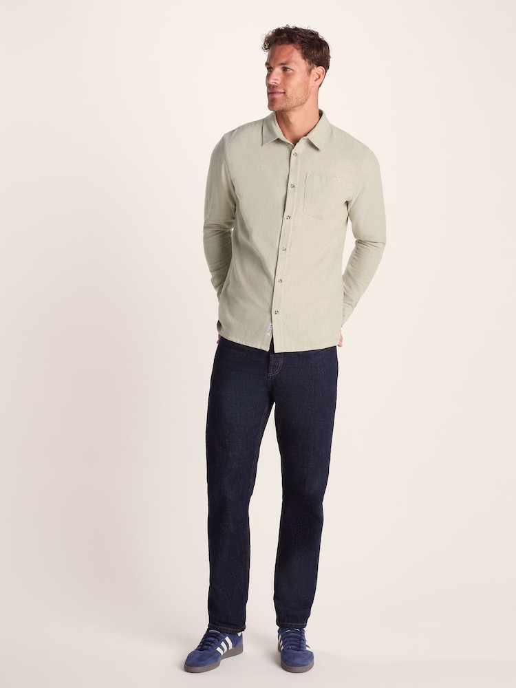 Tog 24 Brown Mens Draper Long Sleeve Shirt - Image 1 of 7