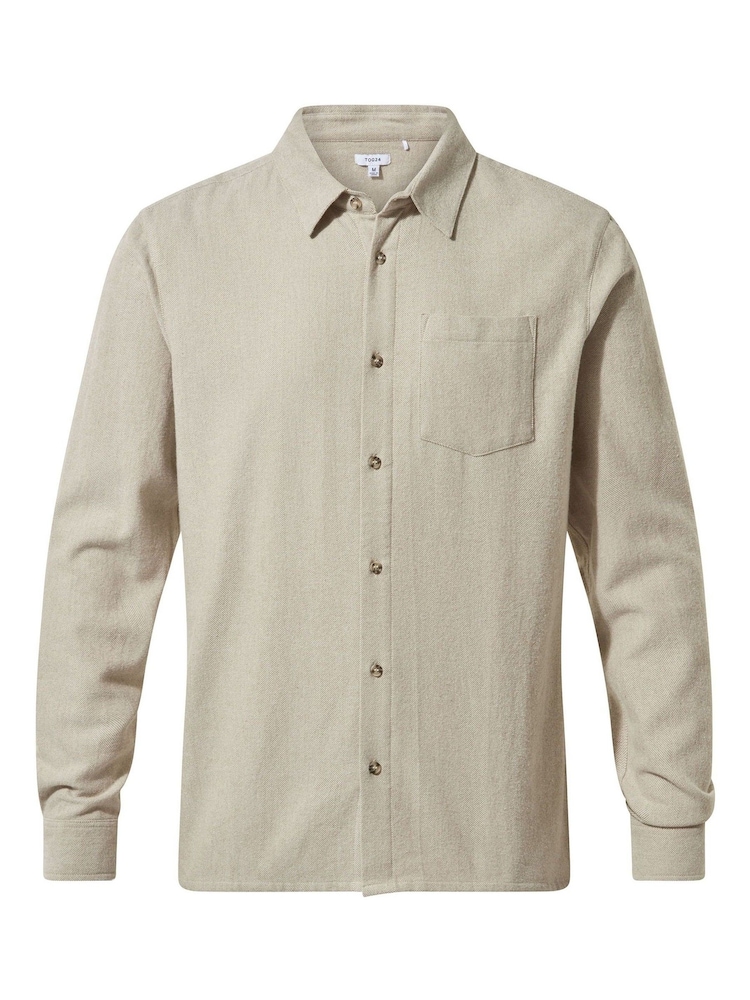Tog 24 Brown Mens Draper Long Sleeve Shirt - Image 7 of 7