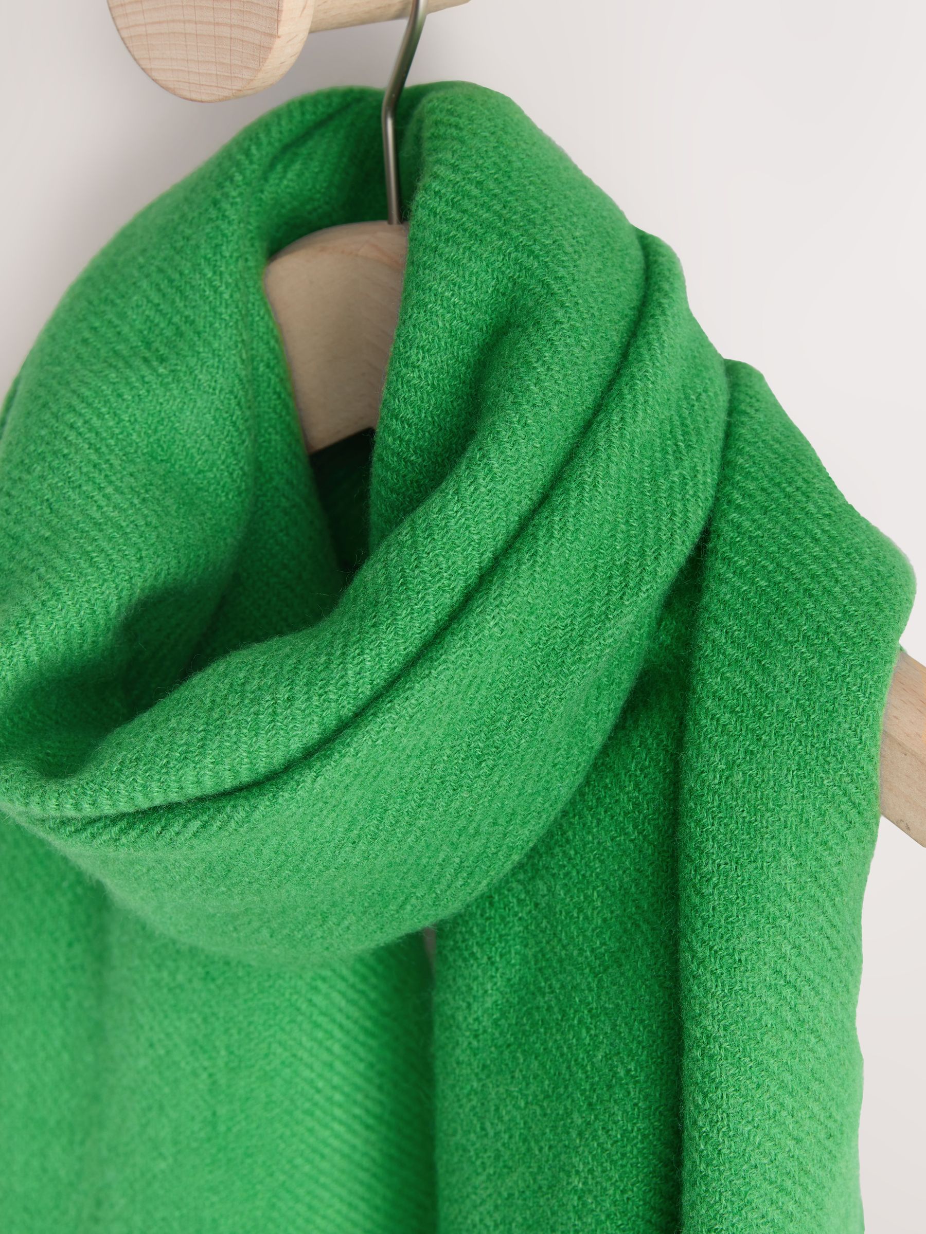 Buy Green Midweight Wool Blend Scarf from Next USA