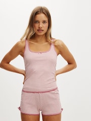 Cinza - Cotton On Rib Lace Ruched Tank - Imagem 3 de 4