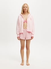 Cotton On Pink Hooded Button Up Hoodie - Image 4 of 5