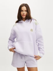 Cotton On Purple Plush Premium Graphic Print Hoodie - Image 1 of 5