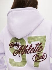 Cotton On Purple Plush Premium Graphic Print Hoodie - Image 2 of 5
