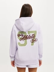 Cotton On Purple Plush Premium Graphic Print Hoodie - Image 3 of 5