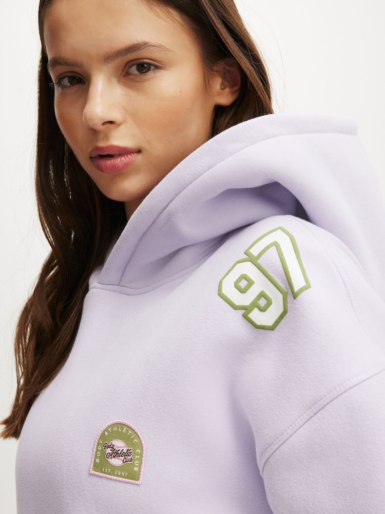 Cotton On Purple Plush Premium Graphic Print Hoodie - Image 5 of 5