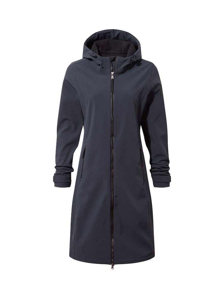 Tog 24 Blue Womens Enya Softshell Long Jacket - Image 7 of 7 Tog 24 Blue Womens Enya Softshell Long Jacket - Image 7 of 7