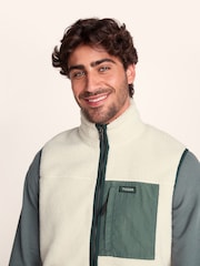 Tog 24 Cream Mens Evan Sherpa Gilet - Image 5 of 7