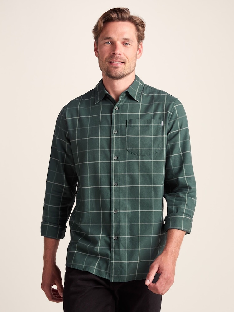 Tog 24 Green Mens Jarvis Long Sleeve Shirt - Image 2 of 7 Tog 24 Green Mens Jarvis Long Sleeve Shirt - Image 2 of 7