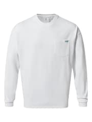 Tog 24 White Mens Formby Long Sleeve T-Shirt - Image 6 of 6