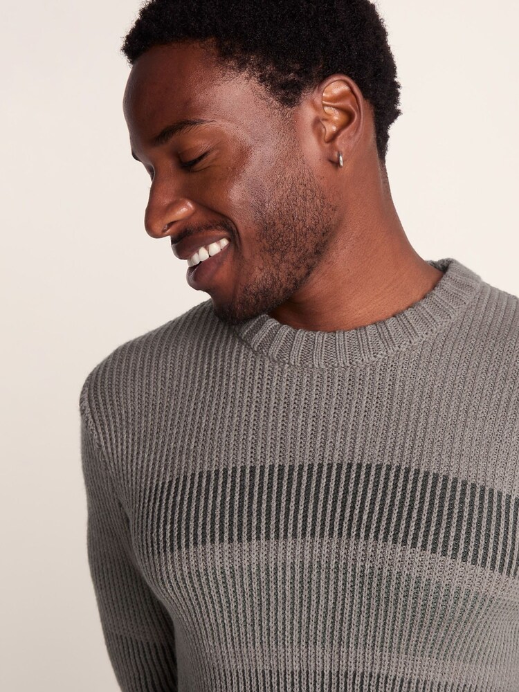 Tog 24 Green Mens Logan Knitted Jumper - Image 5 of 5 Tog 24 Green Mens Logan Knitted Jumper - Image 5 of 5