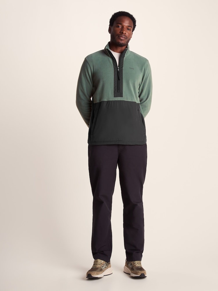 Tog 24 Black Mens Dowson Zip Neck Fleece - Image 1 of 7 Tog 24 Black Mens Dowson Zip Neck Fleece - Image 1 of 7