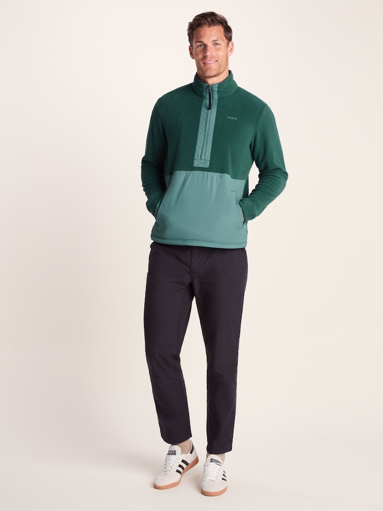 Tog 24 Blue Mens Dowson Zip Neck Fleece - Image 1 of 7