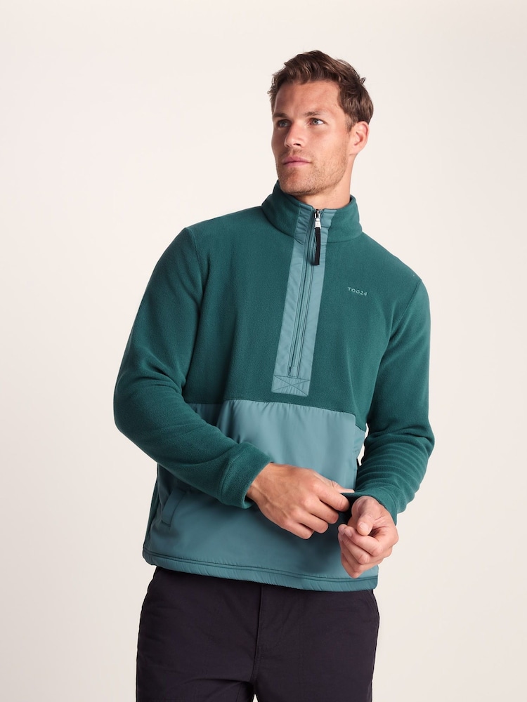 Tog 24 Blue Mens Dowson Zip Neck Fleece - Image 2 of 7