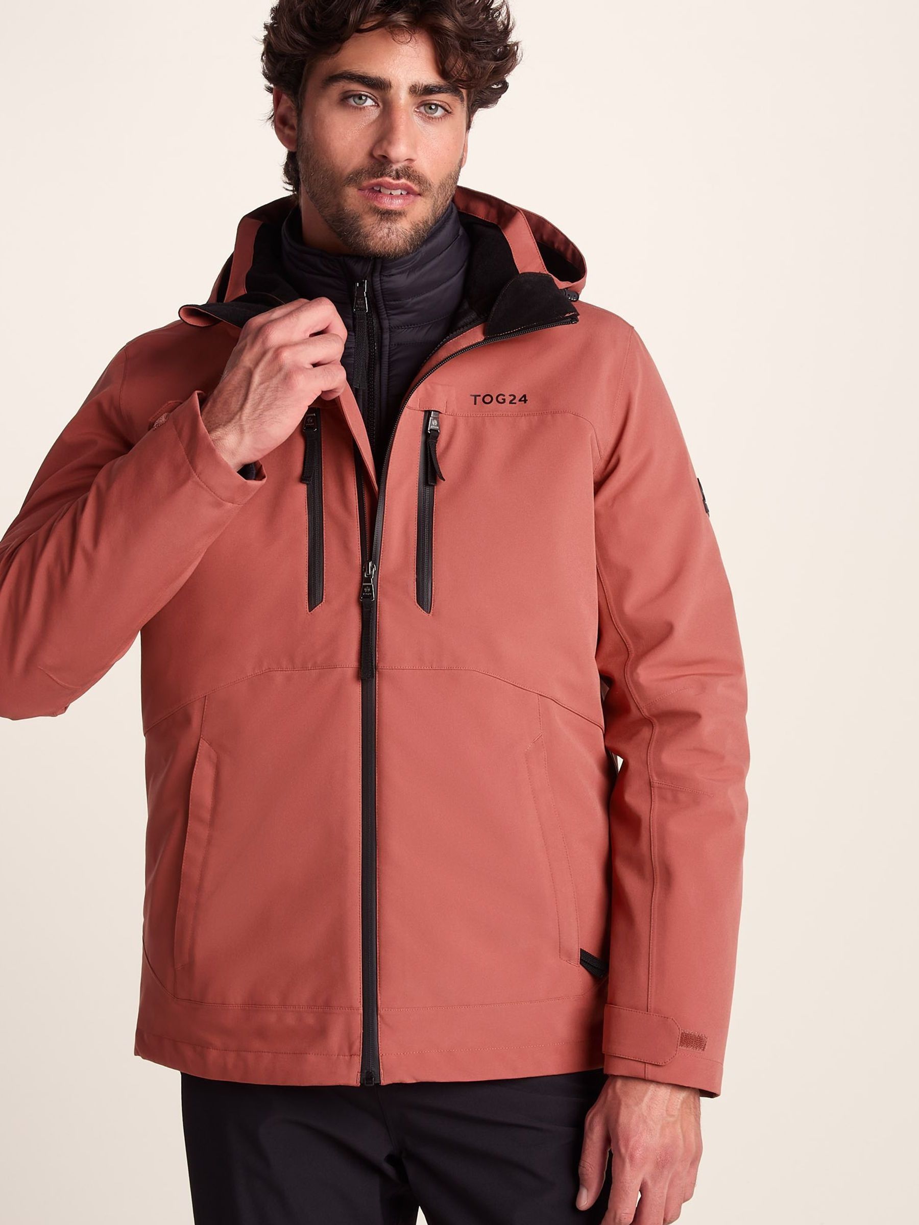 Buy Tog 24 Red Denton Waterproof 3 in 1 Hooded Jacket from Next USA