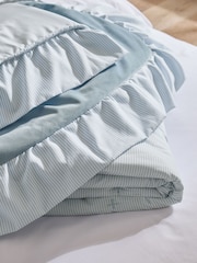 Blue Daphne Frill Quilted Bedspread - Image 4 of 4